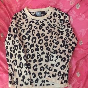 Girls leopard print BabyGap sweater